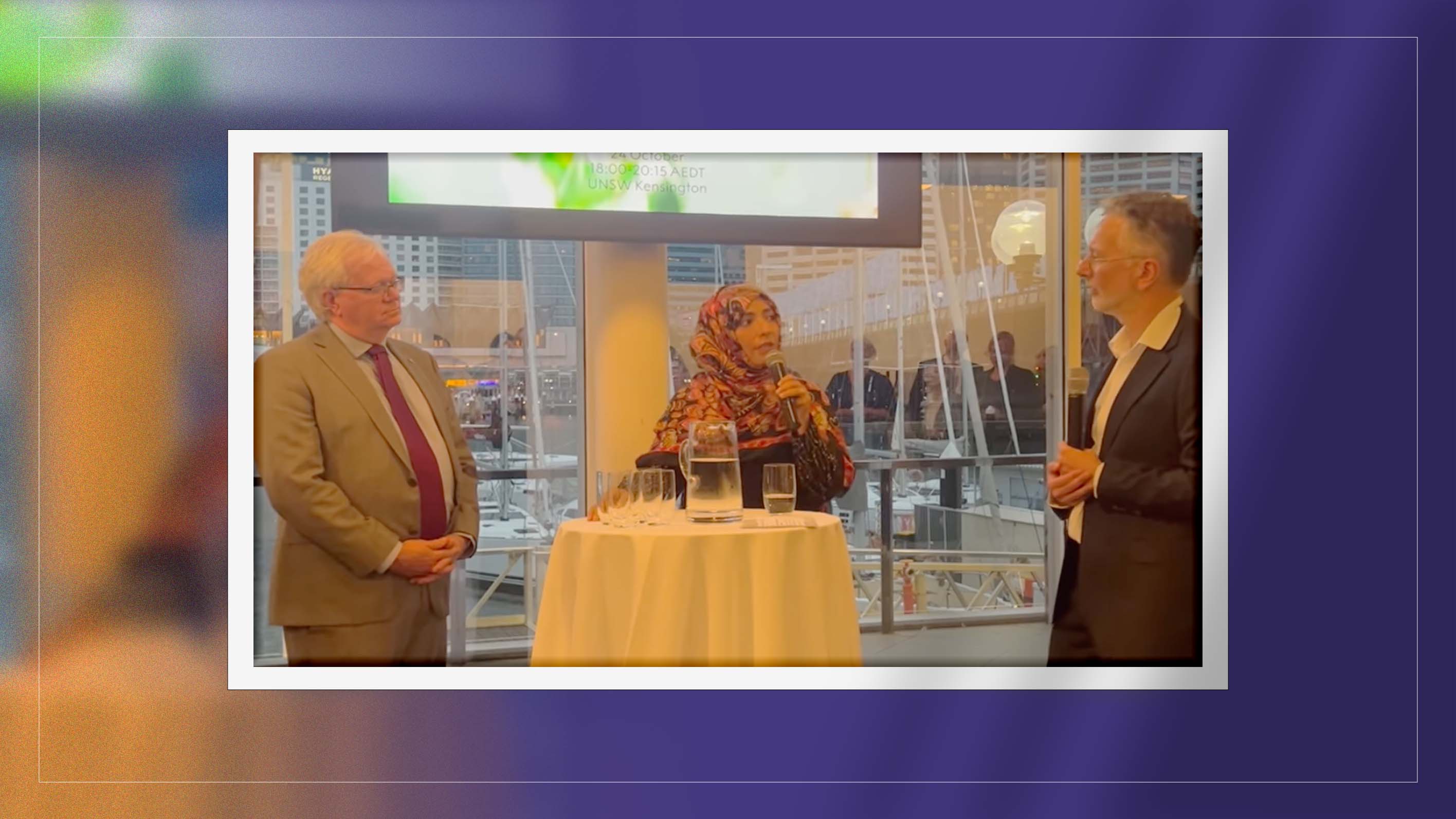 Swedish embassy hosts reception for Tawakkol Karman and Nobel Physics